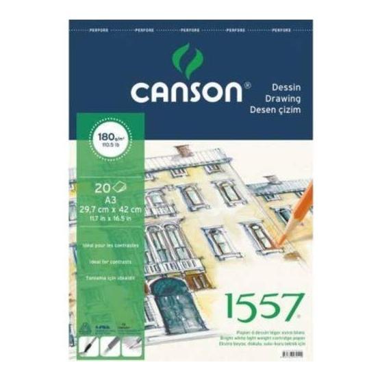 Canson 1557 35x50 cm 200 gr 5'li Çizim Defteri