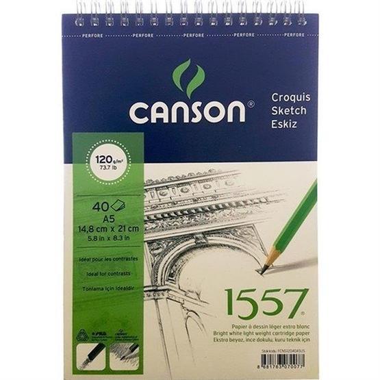 Canson 1557 Croquis Eskiz Çizim Defteri 120gr,40 Yaprak,A5 Boy