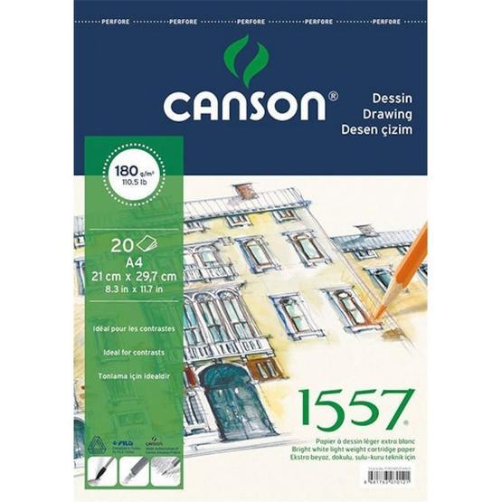 Canson 1557 Resim Çizim Blok A5 20 Yaprak Üstten Spiralli 180 gr Resim Defteri