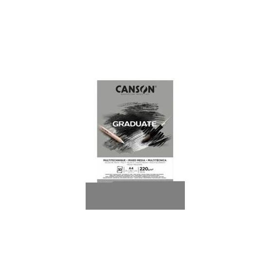 Canson Graduate Mıx Medıa Gri 30 Sayfa A4 220 gr Çizim Bloğu Resim Defteri Fiyatı
