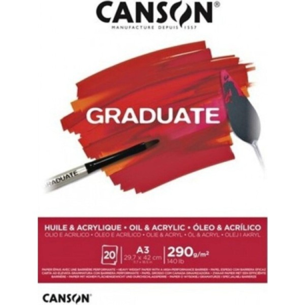 Canson Graduate Oil & Acrylic A3 30 Yaprak 290 gr Yardımcı Malzeme Fiyatı