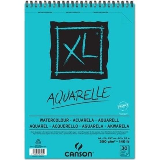 Canson SPP Canxl Aquarelle 30 SY A4 XL Sulu Boya Spiralli Bloklar