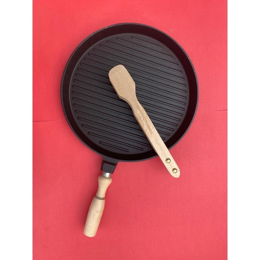 Cansuyu Döküm Izgara Tavası - 31 cm - Siyah Tavalar Fiyatı