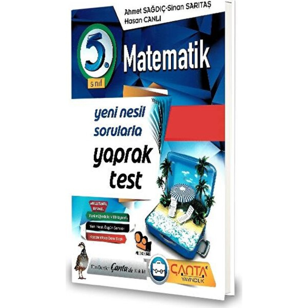 Çanta 5.Sınıf Matematik Yaprak Test-2020 Ahmet Sağdıç - Sinan Sarıtaş Yaprak Testler Fiyatı