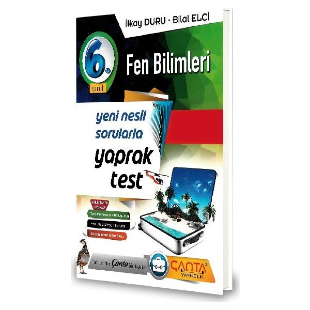 Çanta 6.Sınıf Fen Bilimleri Yaprak Test-2020 İlkay Duru - Bilal Elçi Yaprak Testler Fiyatı