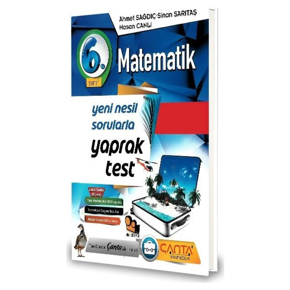 Çanta 6.Sınıf Matematik Yaprak Test-2020 Ahmet Sağdıç - Sinan Sarıtaş Yaprak Testler Fiyatı