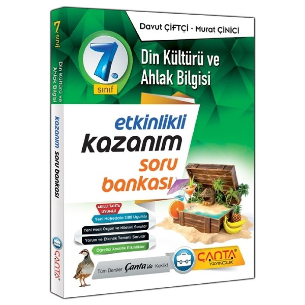 Çanta 7. Sınıf Din Kültürü Kazanım Soru Bankası Din Kültürü ve Ahlak Bilgisi Fiyatı