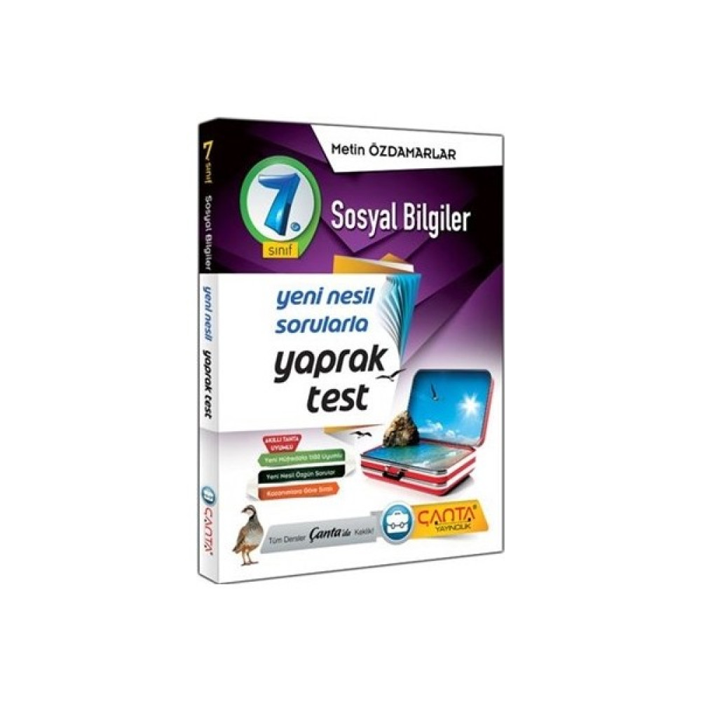 Çanta 7. Sınıf Sosyal Bilgiler Yaprak Test Kaynak Kitapları Fiyatı