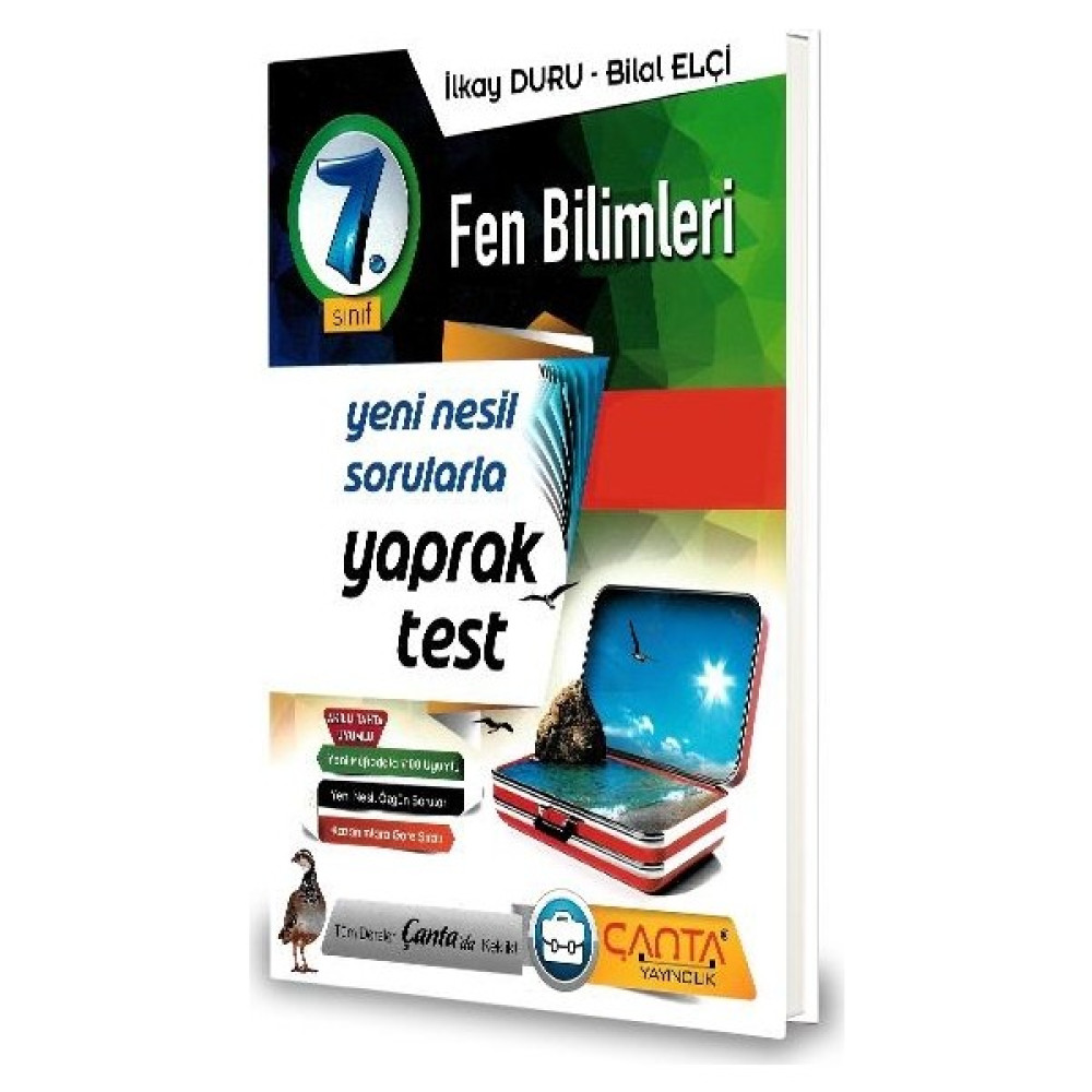 Çanta 7.Sınıf Fen Bilimleri Yaprak Test-2020 İlkay Duru - Bilal Elçi Yaprak Testler Fiyatı