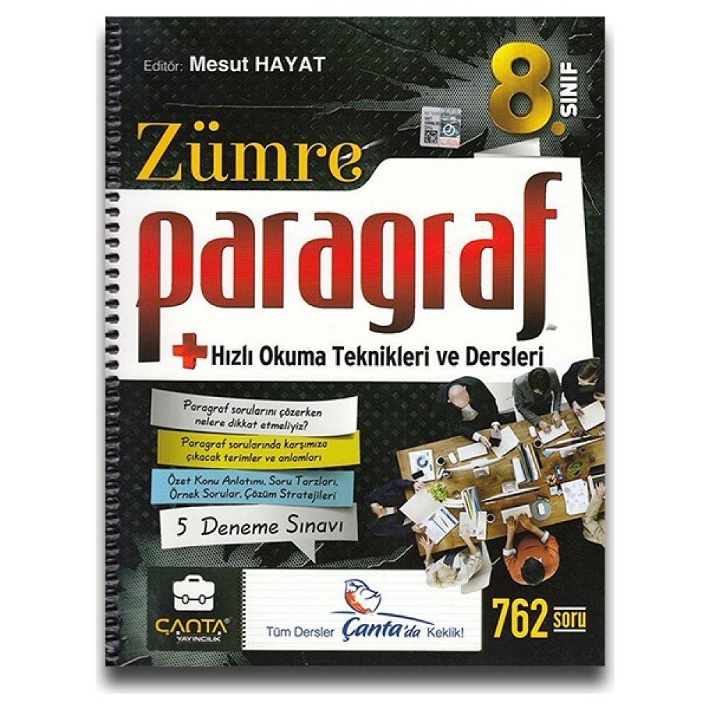 Çanta 8. Sınıf Zümre Paragraf Hızlı Okuma Teknikleri ve Dersleri Türkçe Fiyatı