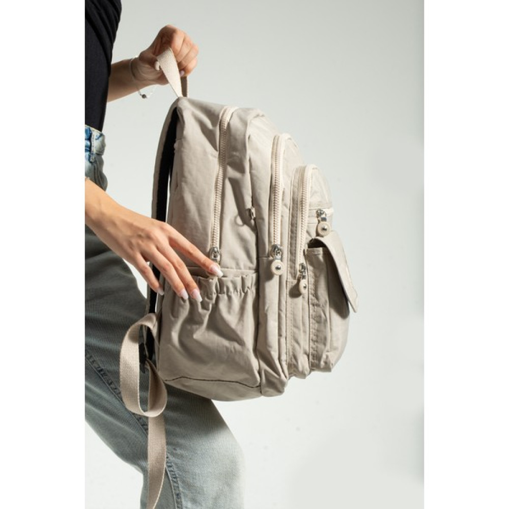 Çanta Trend Krem Unisex Ayarlanabilir 9 Gözlü Laptop Bölmeli Çantası Unisex Sırt Çantası Fiyatı