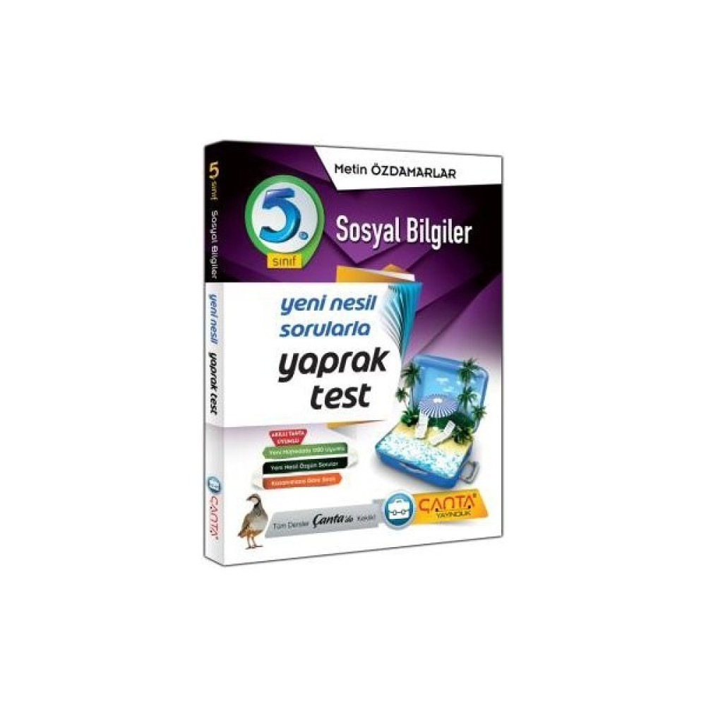 Çanta Yayınları 5. Sınıf Sosyal Bilgiler Yaprak Test Sosyal Bilgiler Fiyatı
