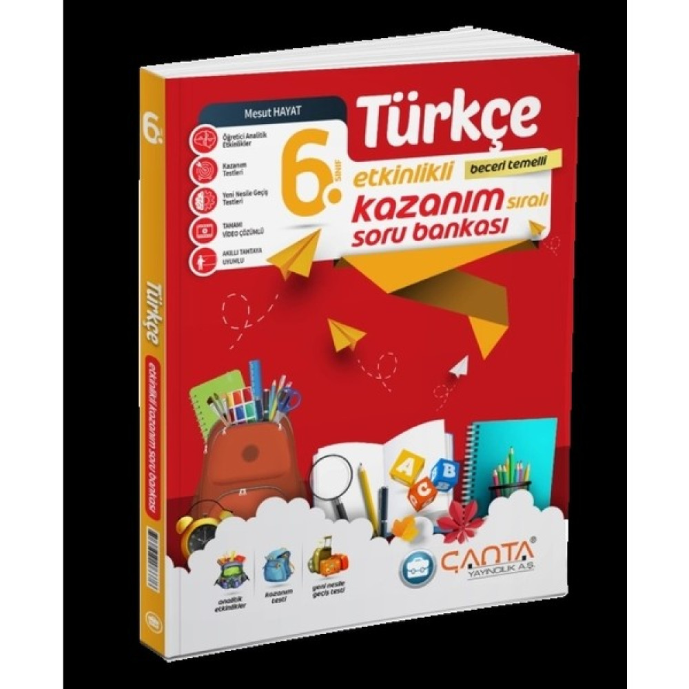 Çanta Yayınları 6. Sınıf Türkçe Etkinlikli Kazanım Soru Bankası Türkçe Fiyatı