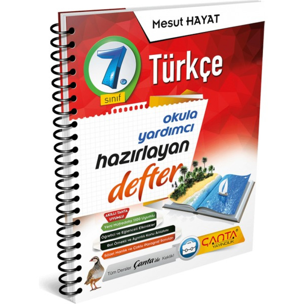 Çanta Yayınları 7. Sınıf Defter Hazırlayan Türkçe - Mesut Hayat Kaynak Kitapları Fiyatı