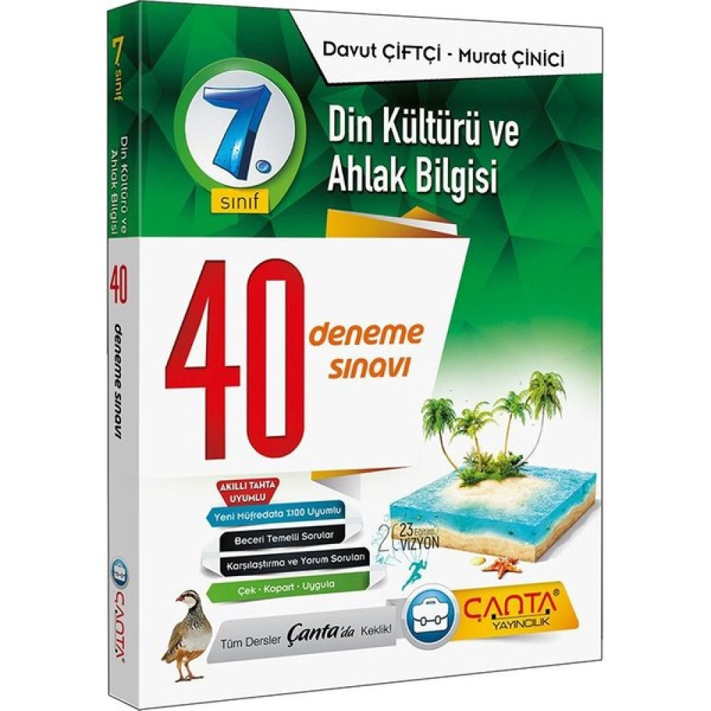 Çanta Yayınları 7. Sınıf Din Kültürü ve Ahlak Bilgisi Deneme Din Kültürü ve Ahlak Bilgisi Fiyatı