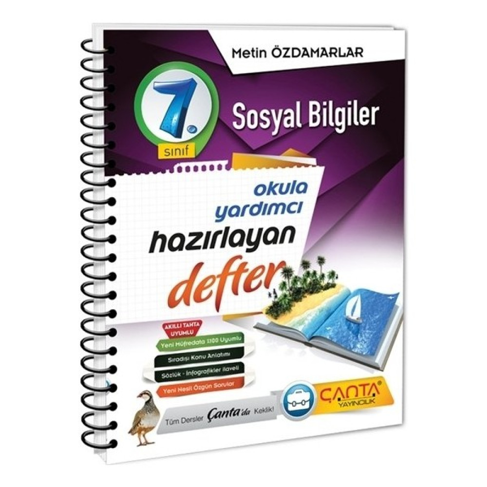 Çanta Yayınları 7. Sınıf Sosyal Bilgiler Hazırlayan Defter Sosyal Bilgiler Fiyatı