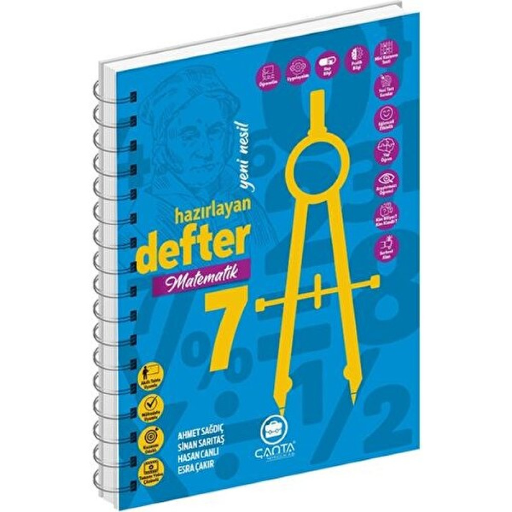 Çanta Yayınları 7.Sınıf Matematik Okula Yardımcı Hazırlayan Defter Kaynak Kitapları Fiyatı