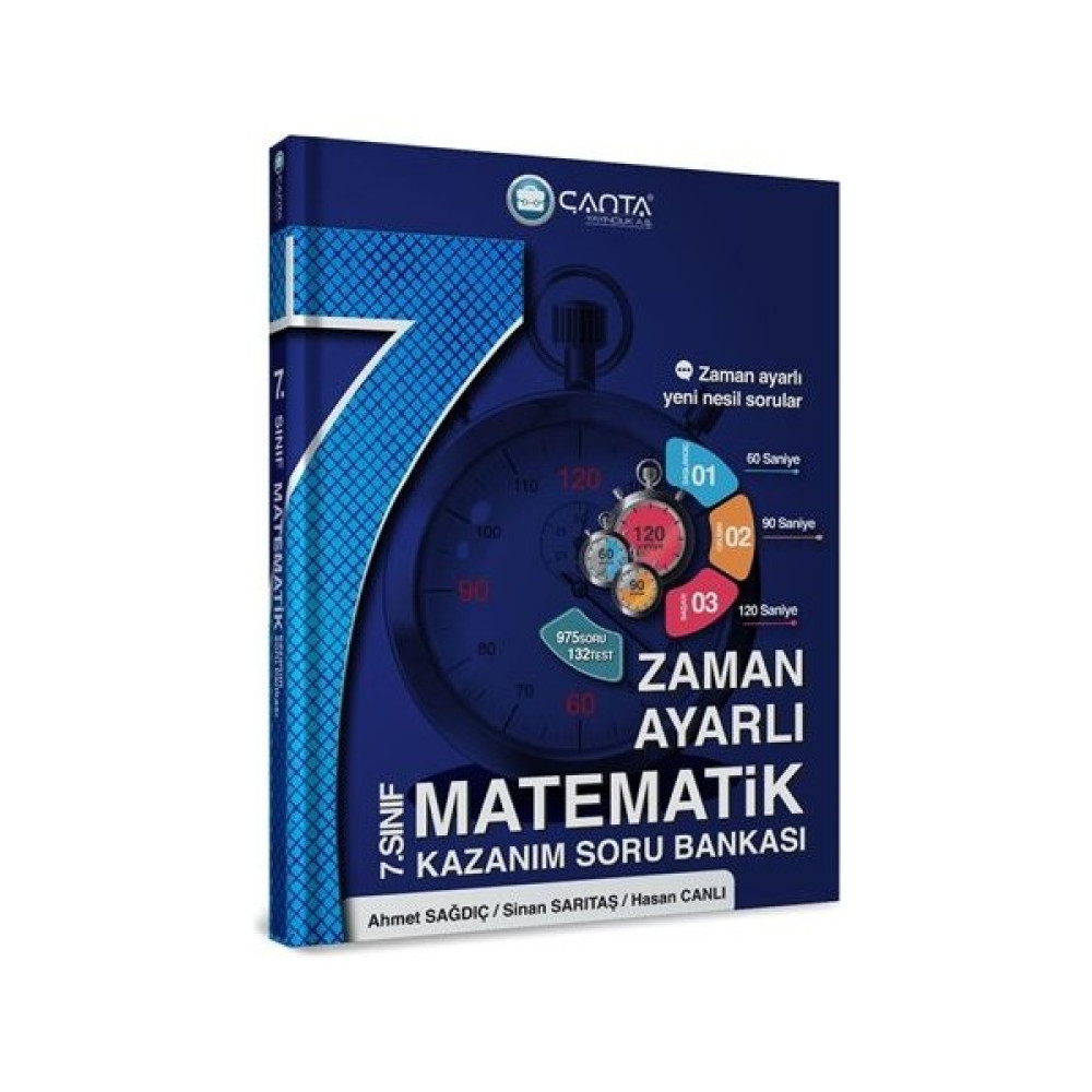 Çanta Yayınları 7.Sınıf Matematik Zaman Ayarlı Kazanım Soru Bankası 2022 Kaynak Kitapları Fiyatı