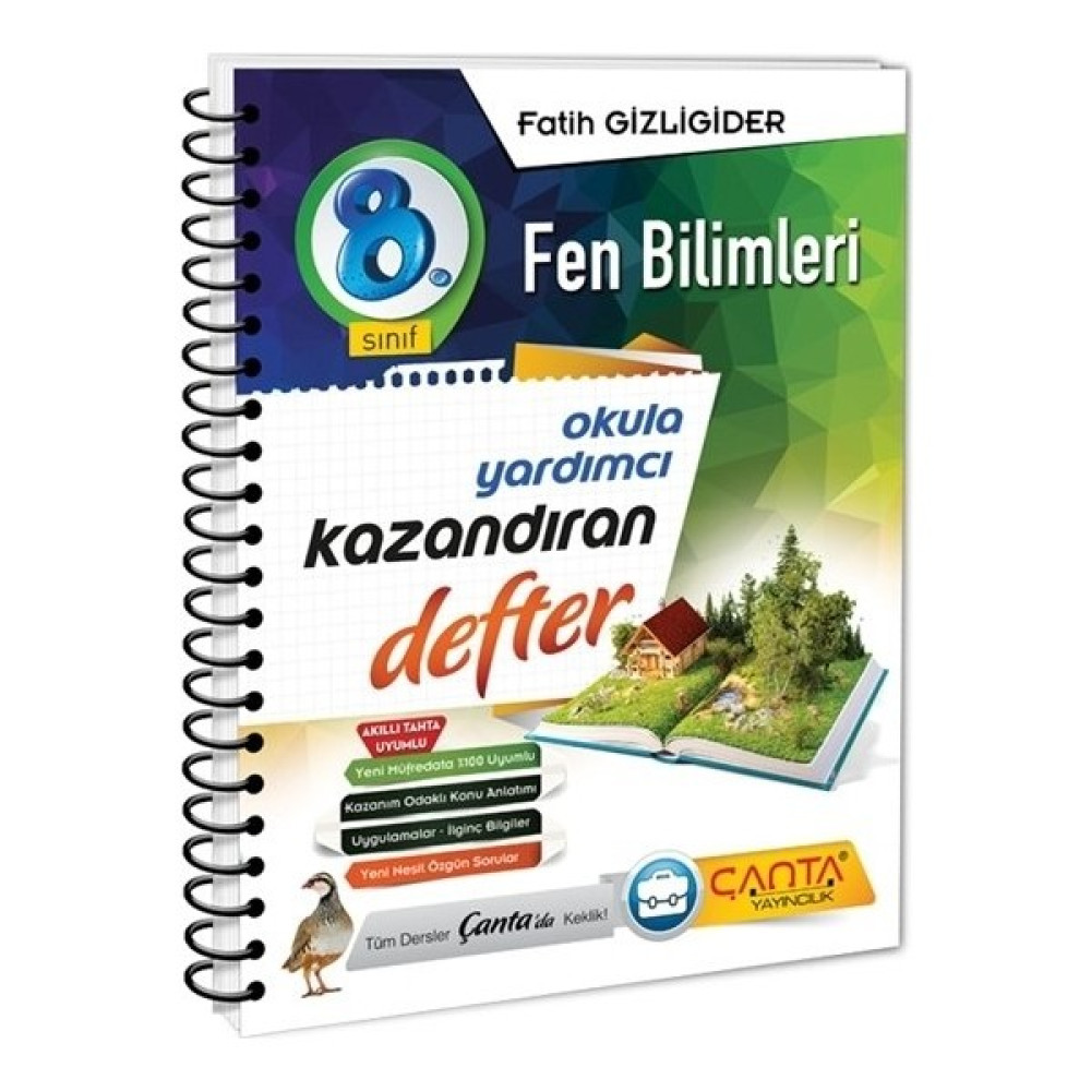 Çanta Yayınları 8. Sınıf Fen Bilimleri Kazandıran Defter Fen - Bilişim ve Teknoloji Fiyatı