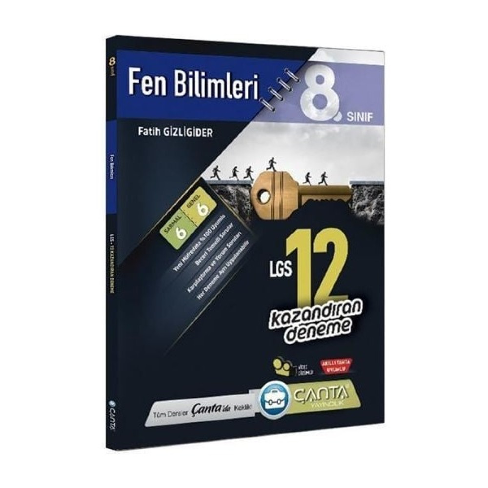 Çanta Yayınları 8. Sınıf LGS Kazandıran Fen Bilimleri 12 Deneme Kaynak Kitapları Fiyatı