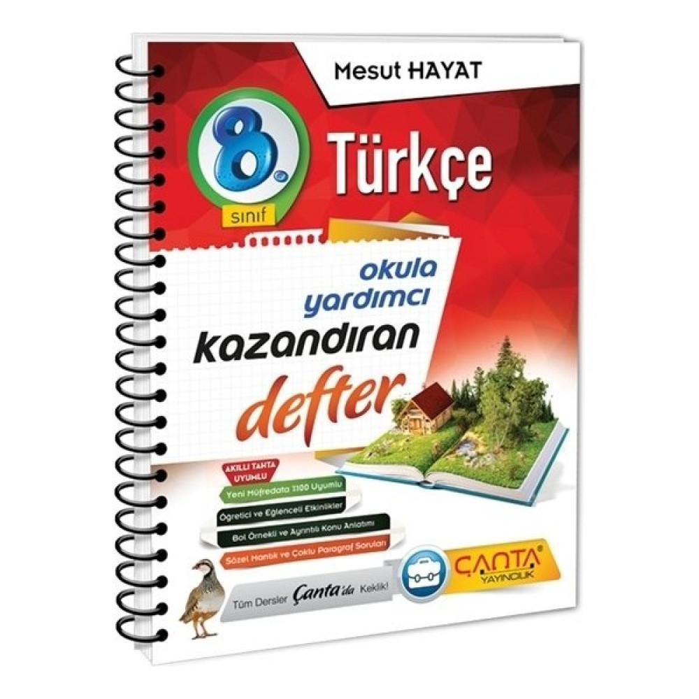 Çanta Yayınları 8. Sınıf Türkçe Kazandıran Defter Türkçe Fiyatı