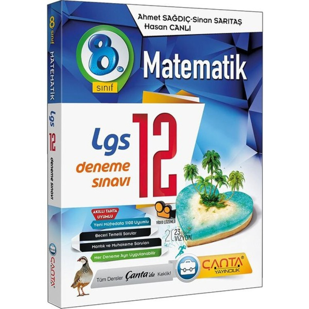 Çanta Yayınları 8.Sınıf LGS Matematik 12 Deneme Sınavı Matematik Fiyatı