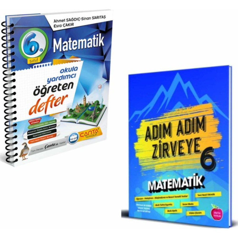 Çanta Yayınları Çanta 6. Sınıf Matematik Defter ve Newton Adım Adım Zirveye Matematik Soru Bankası Matematik Fiyatı