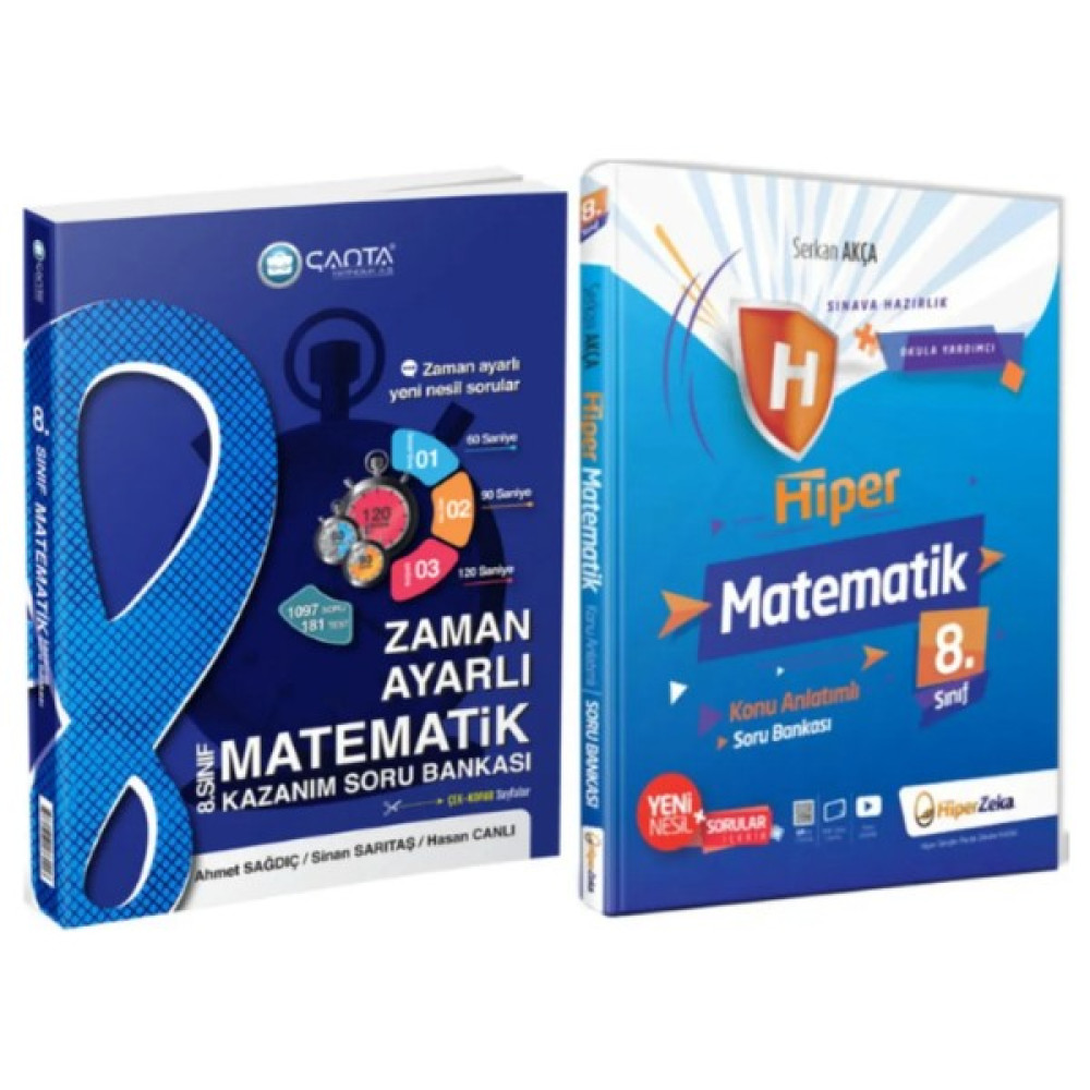 Çanta Yayınları Çanta 8. Sınıf Matematik Kazanım Soru Bankası +Hiper 8 Matematik Konu Anlatımlı Soru Bankası Matematik Fiyatı