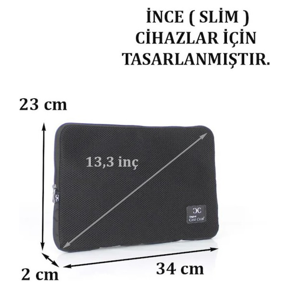 Çantachı Çantachım 13.3'' ve 13'' Inç Macbook Sünger Laptop Kılıfı - 13' ve 13.3' - Siyah Tablet Kılıfı Fiyatı