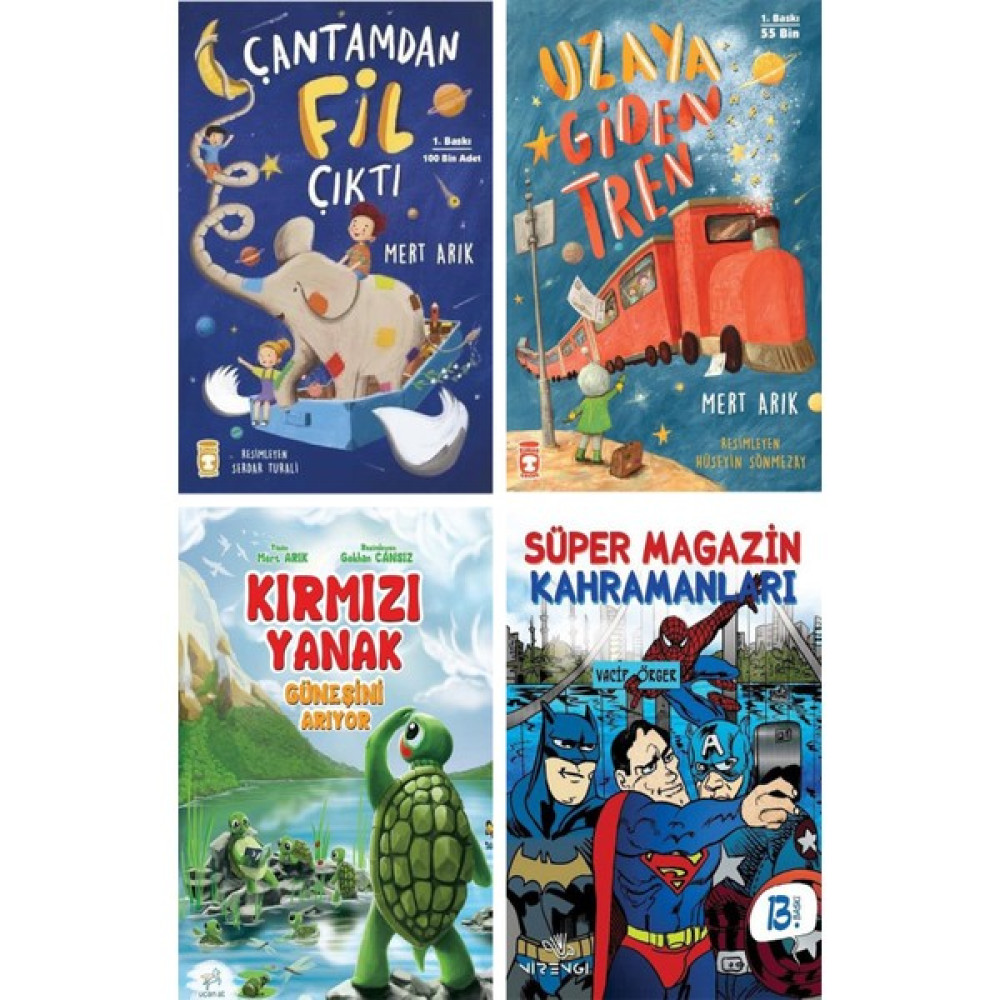 Çantamdan Fil Çıktı - Uzaya Giden Tren - Kırmızı Yanak - Süper Magazin Kahramanları Çocuk Klasikleri Fiyatı