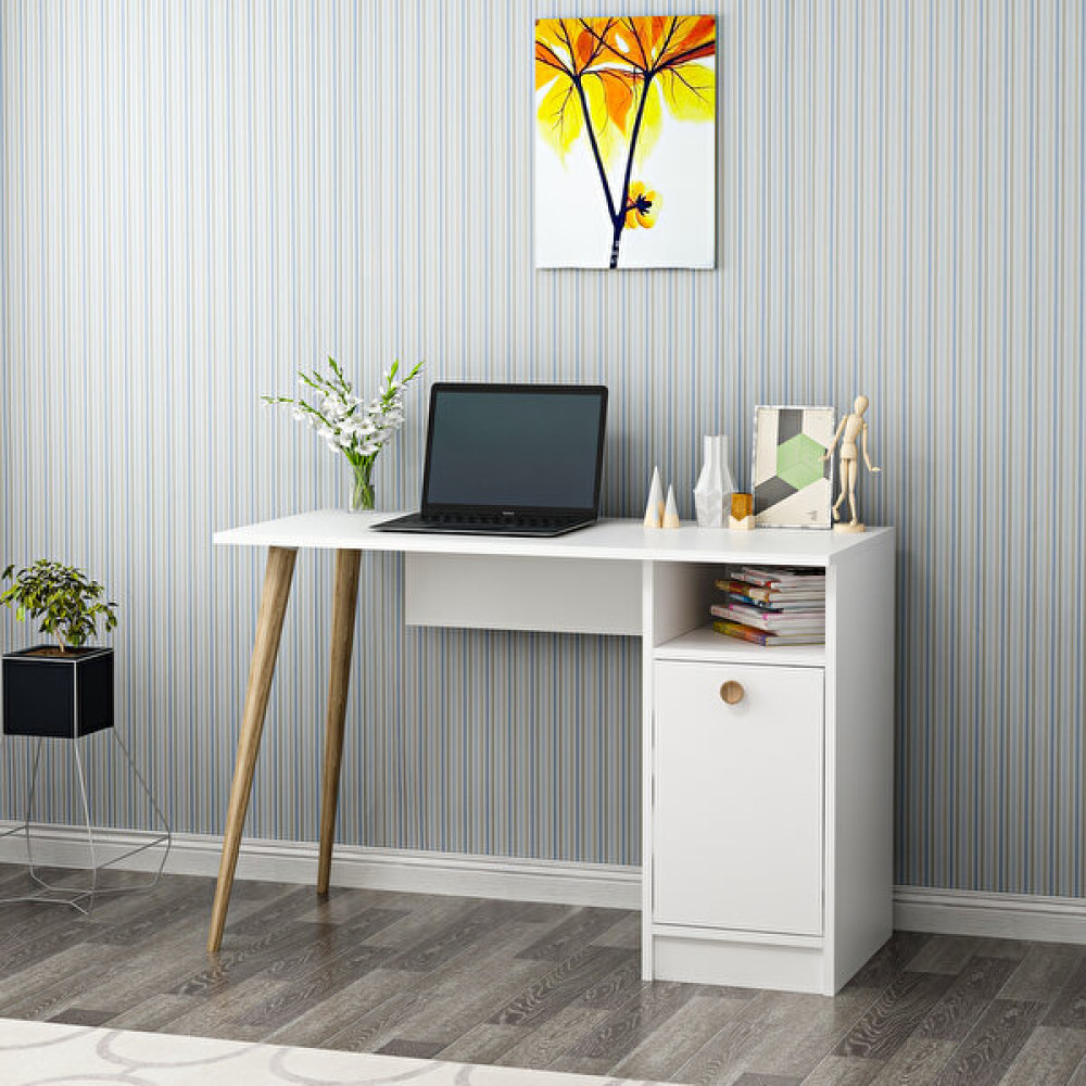 Cantek Cannas Çalışma Masası Beyaz - Y: 74 cm D: 50 cm G: 110 cm Çalışma Masası Fiyatı