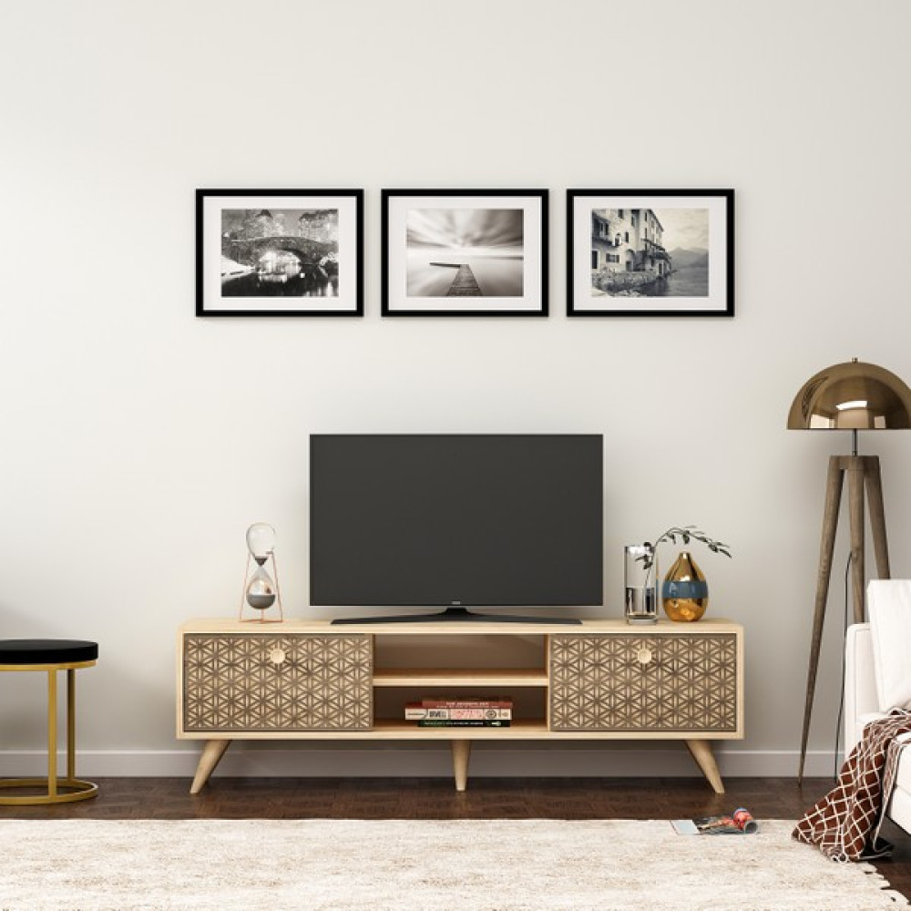 Cantek Holywood Tv Ünitesi Safirmeşe - Safir Meşe Tv Ünitesi / Sehpası Fiyatı