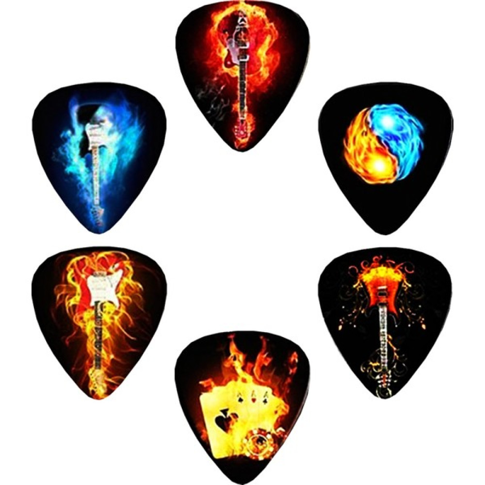Cantekin Gitar Pena 6 Adet Gitar Tasarım Baskılı Gitar Penası Elektro Gitarlar Fiyatı