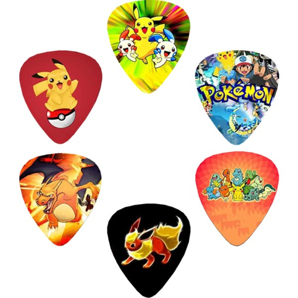 Cantekin Gitar Pena 6 Adet Pokemon Baskılısı Gitar Penası Elektro Gitarlar Fiyatı