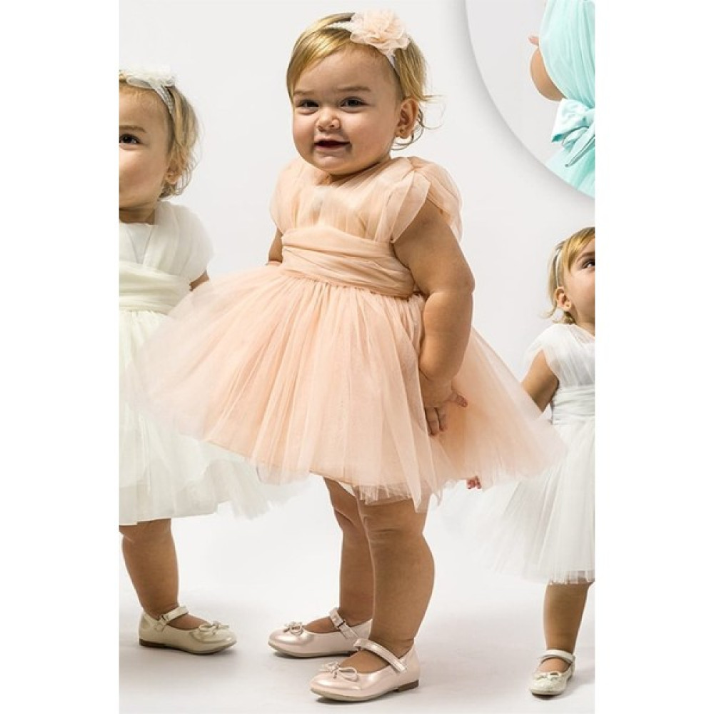 Cantoy Kız Bebek Kare Yaka Tüllü Tütü Elbise Bebek Elbisesi Fiyatı