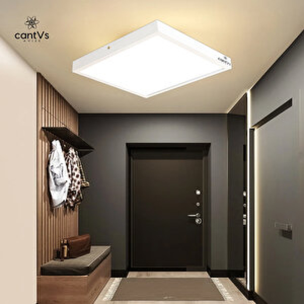 Cantvs Beyaz Ahşap Çerçeve Tavan Led 60x60cm Panel Aydınlatma Avize Salon Yatak Odası Mutfak Avize Fiyatı