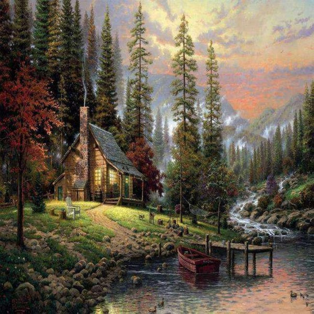Canvas Ormanda Yaşam Sayılarla Boyama Seti Kasnaklı 60 x 75 cm - Renkli Sanatsal Malzemeler Fiyatı