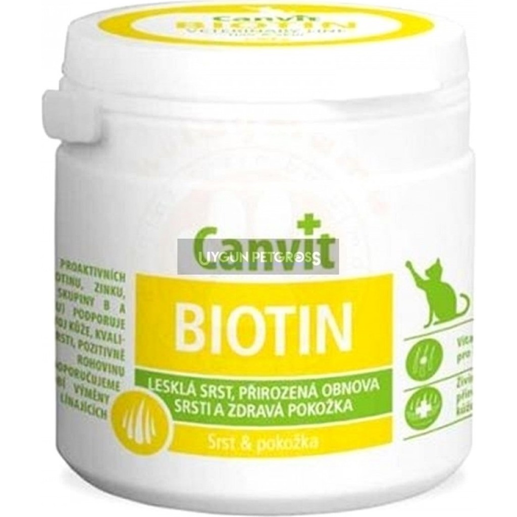 Canvit Biotin Tüy ve Cilt Sağliği Kedi Vitamini 100 gr (100 Tablet) Diğer Fiyatı