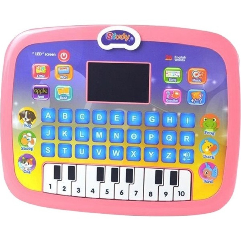 Canxin Çocuk Eğitici Oyuncak Tablet (Yurt Dışından) - Koyu Pembe Oyuncak Fiyatı