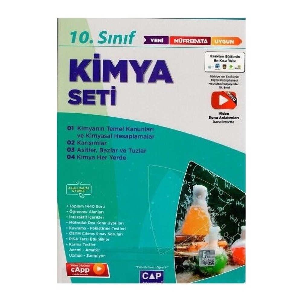Çap 10. Sınıf Anadolu Lisesi Kimya Seti Kaynak Kitapları Fiyatı