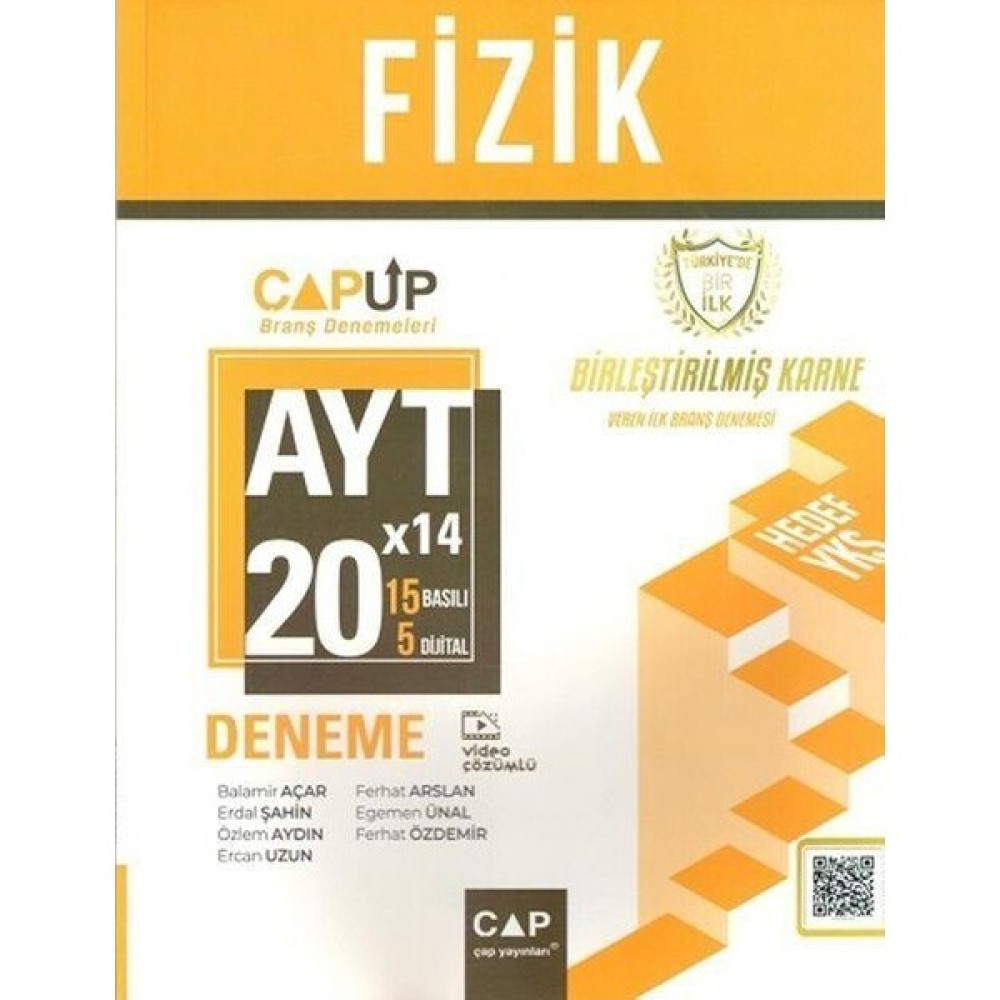 Cap AYT Fizik 20 x 14 Up Deneme Çap Yayınları Temel Yeterlilik Testi (TYT) Fiyatı