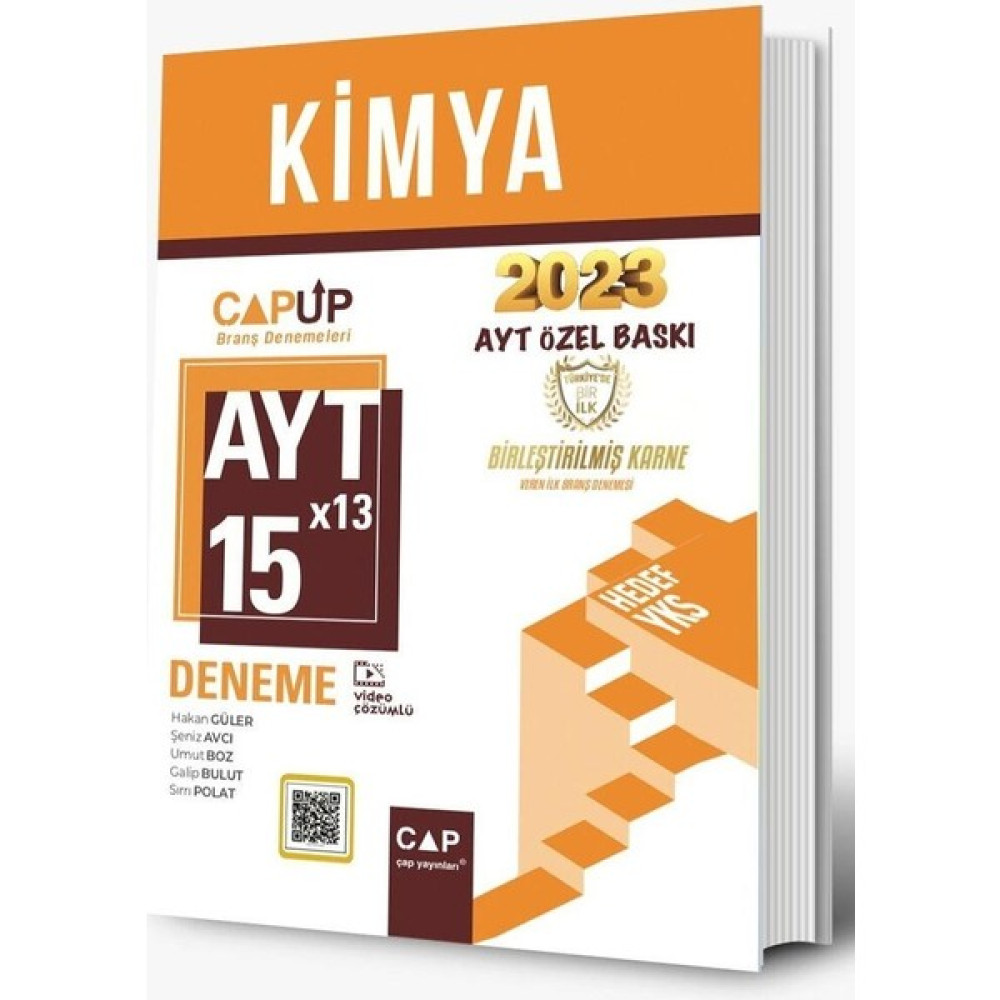 Cap Ayt Kimya 15 x 13 Up Deneme 2023 Özel Baskı Çap Yayınları Temel Yeterlilik Testi (TYT) Fiyatı