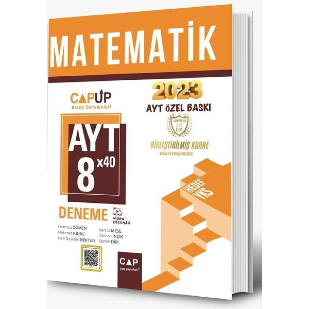 Cap Ayt Matematik 8 x 40 Up Deneme 2023 Özel Baskı Çap Yayınları Temel Yeterlilik Testi (TYT) Fiyatı