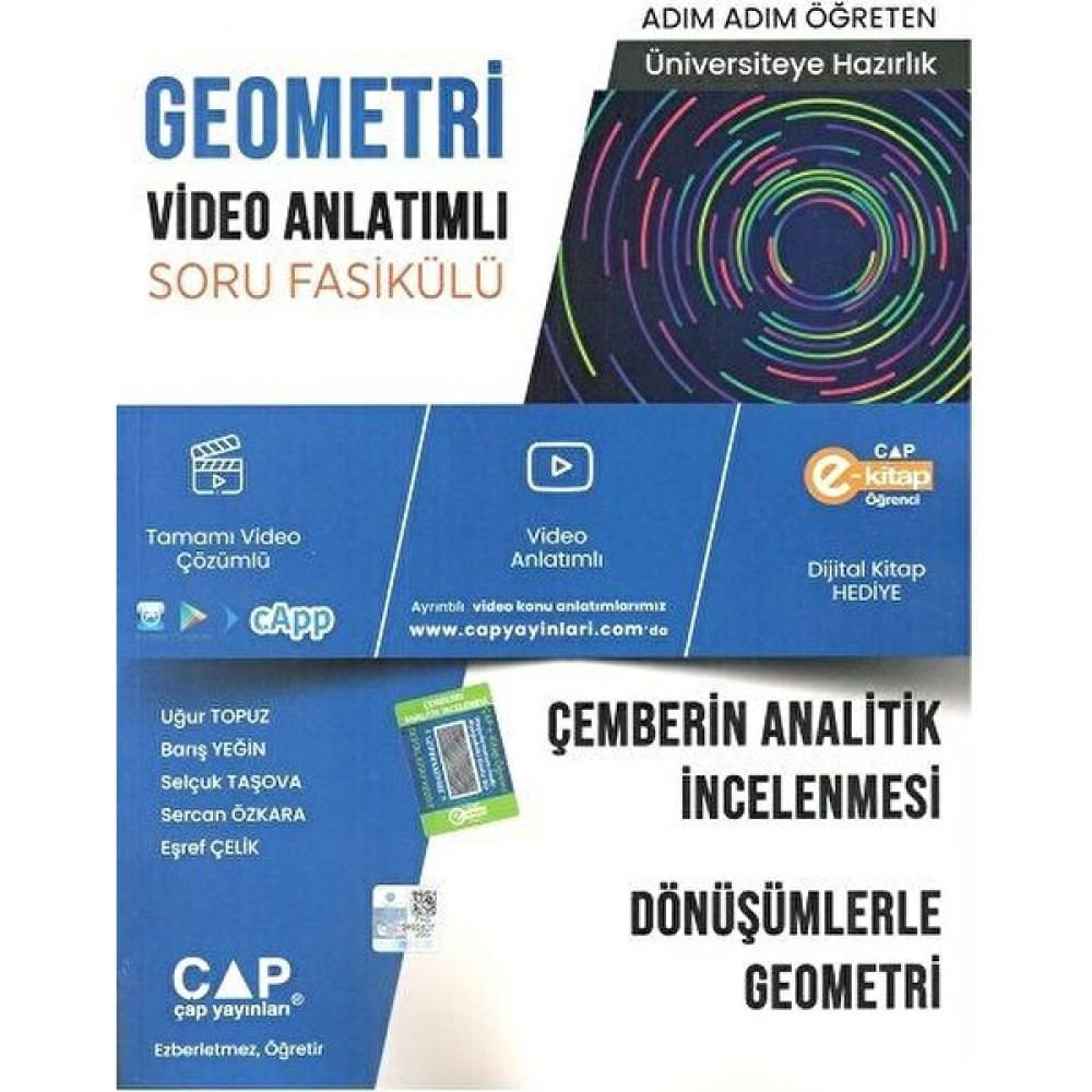 Çap Geometri Çemberin Analitik Incelenmesi Dönüşümlerle Geometri Matematik Fiyatı