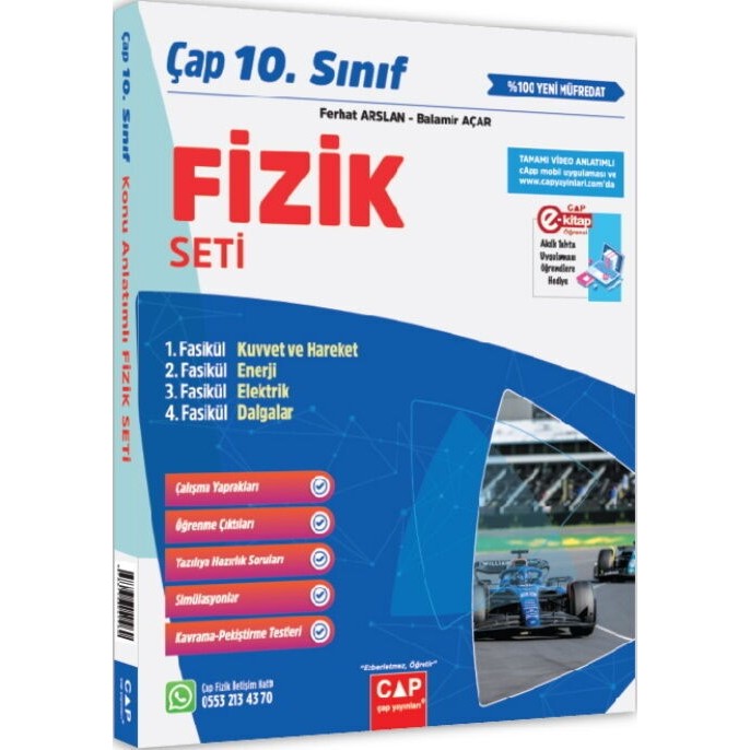 Çap Yayınları 10. Sınıf Fizik Seti Soru Bankası Konu Özetli 480 Sayfa Eğitim İçin Diğer Fiyatı