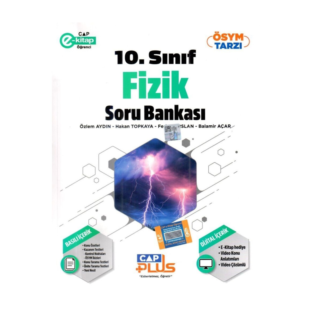 Çap Yayınları 10. Sınıf Fizik Soru Bankası 2023 Yardımcı Kitaplar Fiyatı