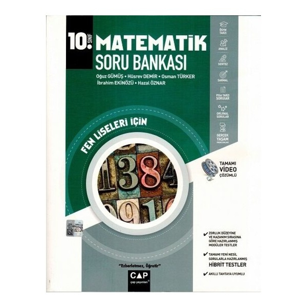 Çap Yayınları 10. Sınıf Matematik Fen Lisesi Soru Bankası Matematik Fiyatı