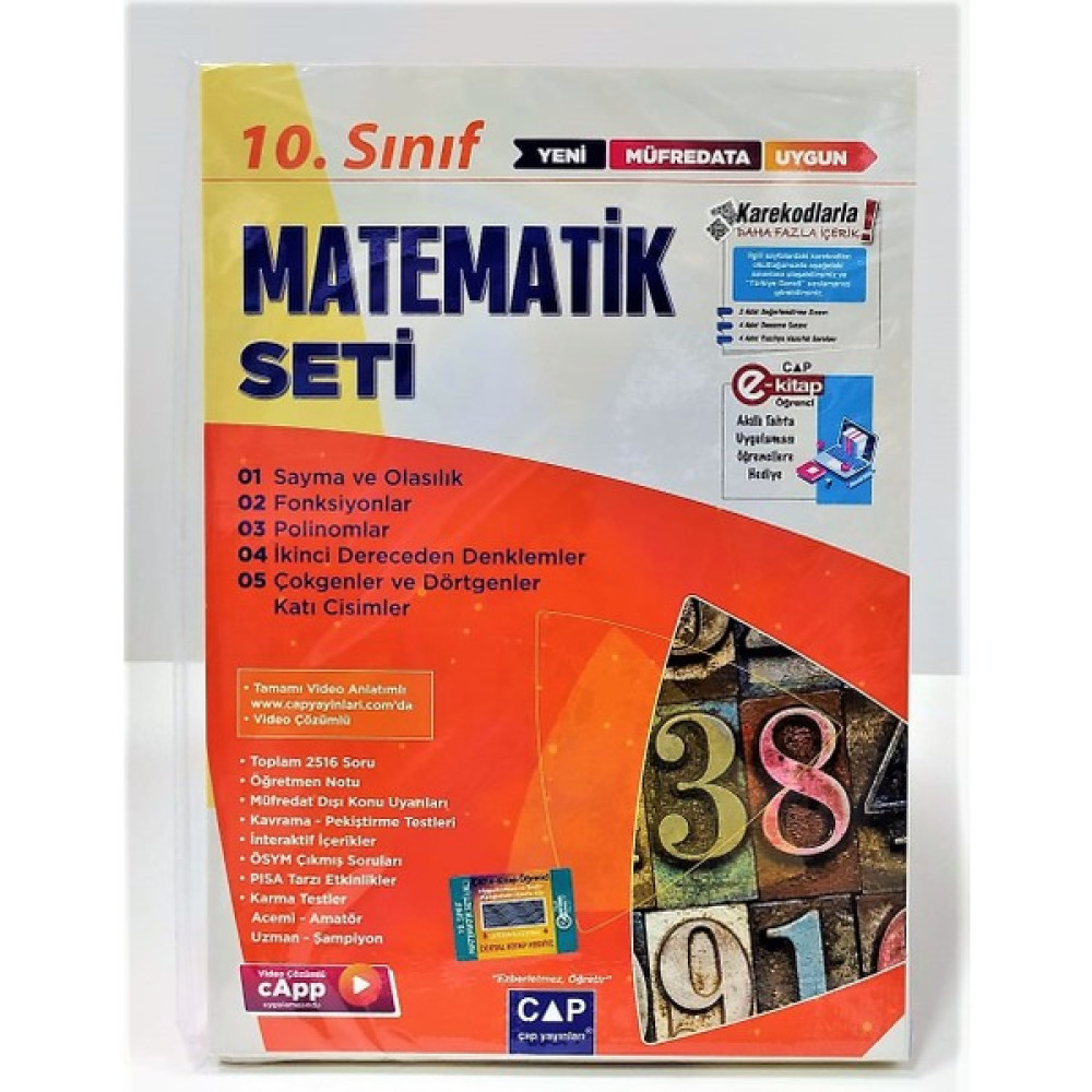 Çap Yayınları 10.sınıf Matematik Fasikül Seti 2023 Yeni Matematik Fiyatı