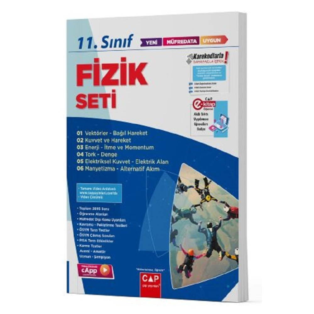 Çap Yayınları 11. Sınıf Anadolu Lisesi Fizik Seti Yeni 2023 Ders Sınav Kitapları Fiyatı