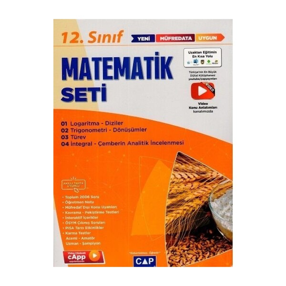 Çap Yayınları 12. Sınıf Anadolu Lisesi Matematik Seti 2022 Matematik Fiyatı